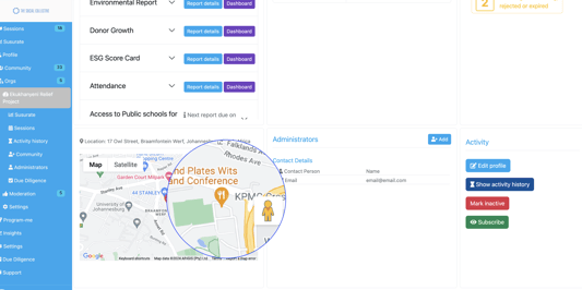 Organisation Profile, Location, Geo Mapping